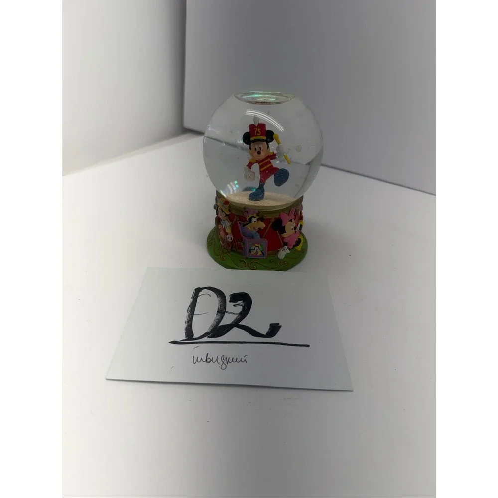 Disney Mickey Mouse 75th Anniversary Snow Globe w/ Characters - Used - Very Good